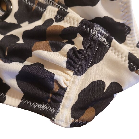 Anthropologie Solid and Striped Women's Size XS Animal Print Bandeau Bikini Top - Picture 6 of 9